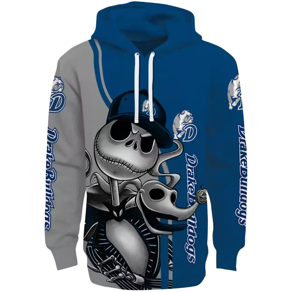 drake bulldogs jack skellington blue hoodie best selling drake bulldogs jack skellington blue hoodie best selling