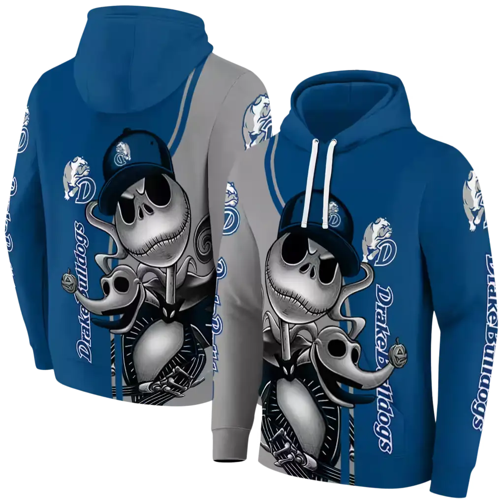 drake bulldogs jack skellington blue hoodie fashion forward drake bulldogs jack skellington blue hoodie fashion forward