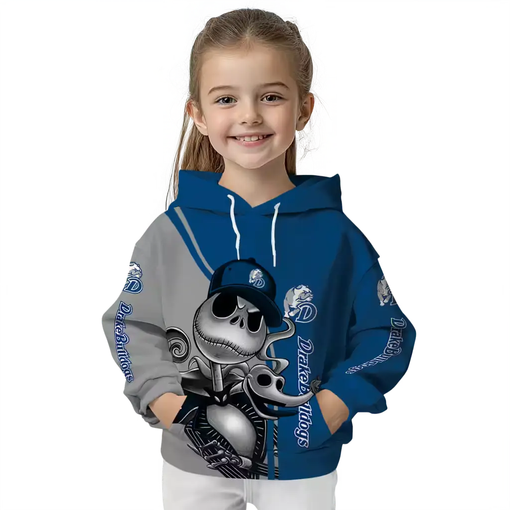 drake bulldogs jack skellington blue hoodie top rated drake bulldogs jack skellington blue hoodie top rated