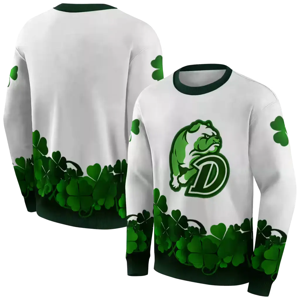 drake bulldogs lucky motif white green hoodie premium grade drake bulldogs lucky motif white green hoodie premium grade