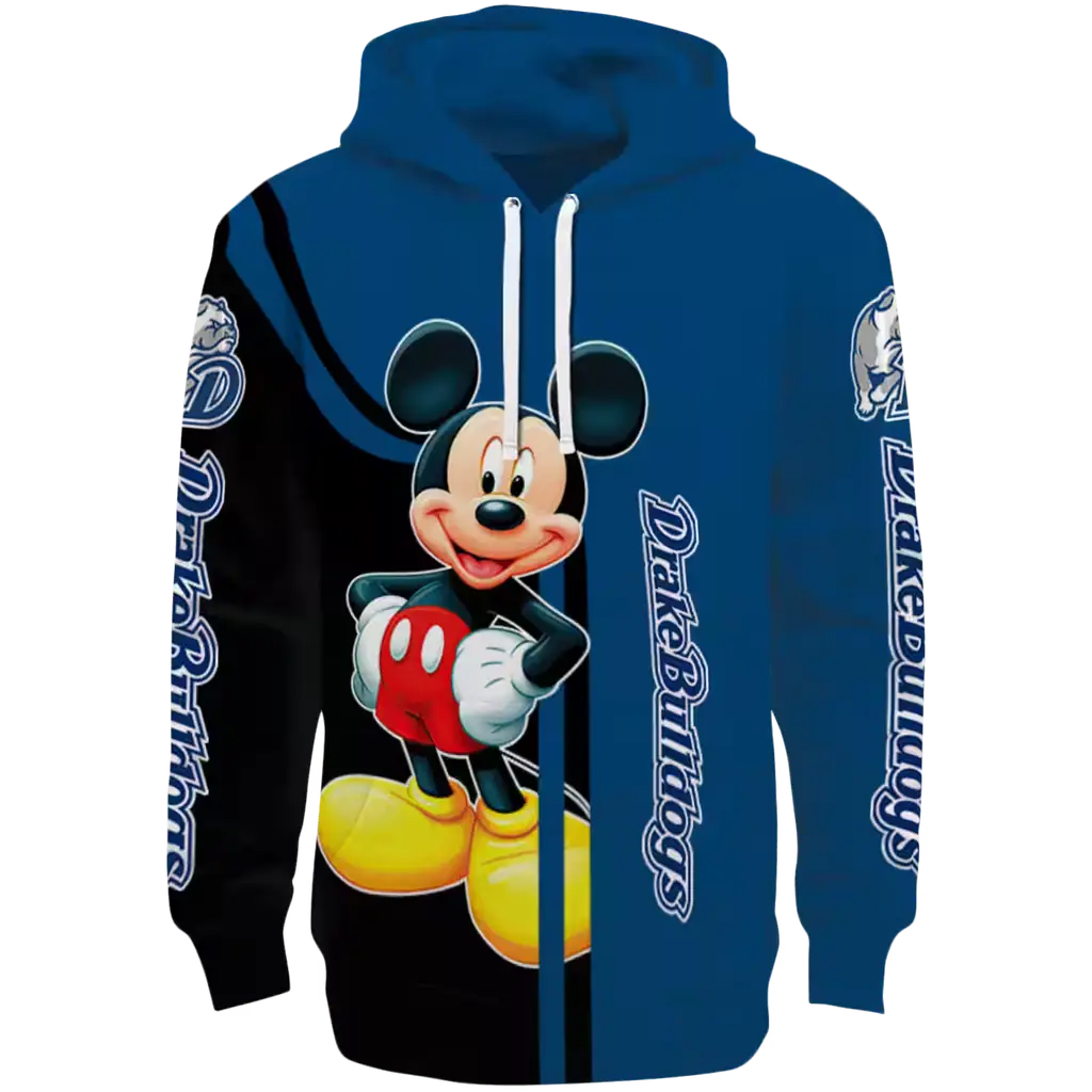 drake bulldogs mickey mouse blue black hoodie best selling drake bulldogs mickey mouse blue black hoodie best selling