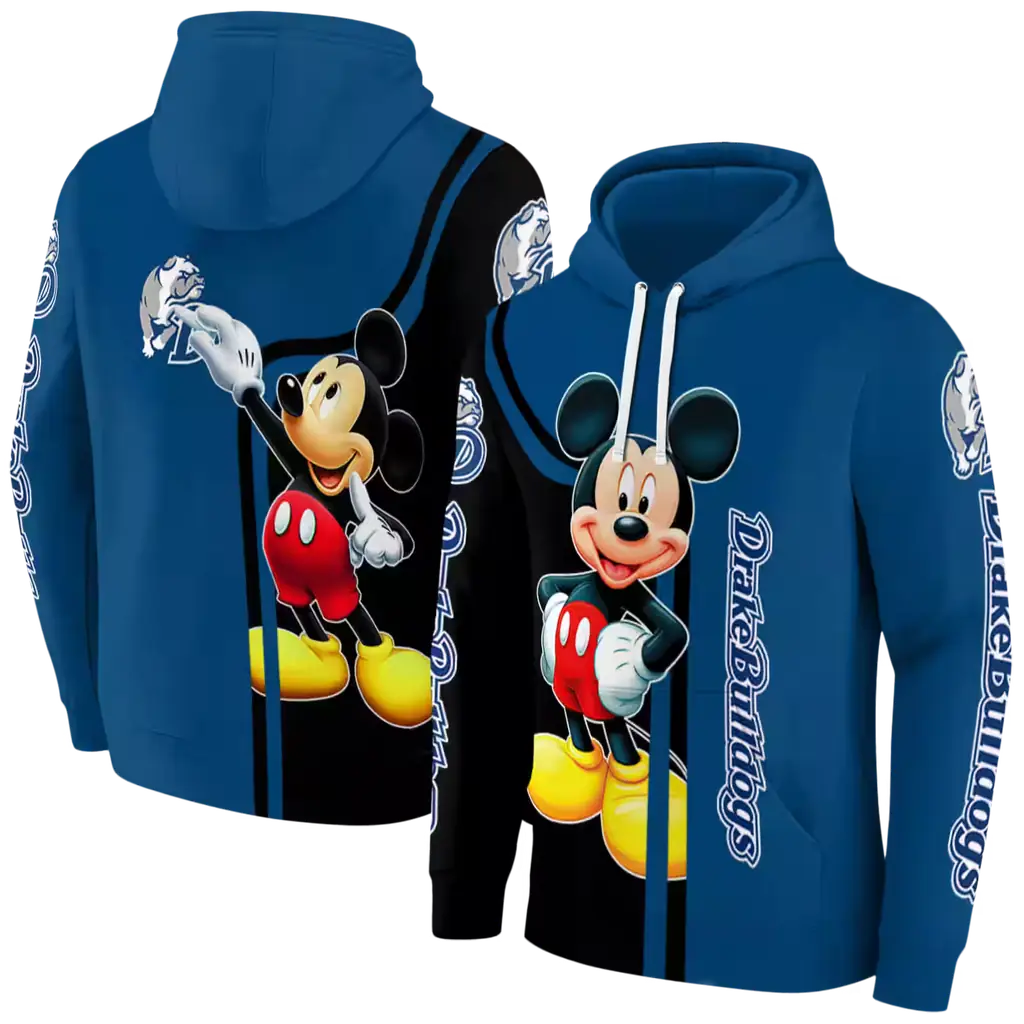 drake bulldogs mickey mouse blue black hoodie fashion forward drake bulldogs mickey mouse blue black hoodie fashion forward