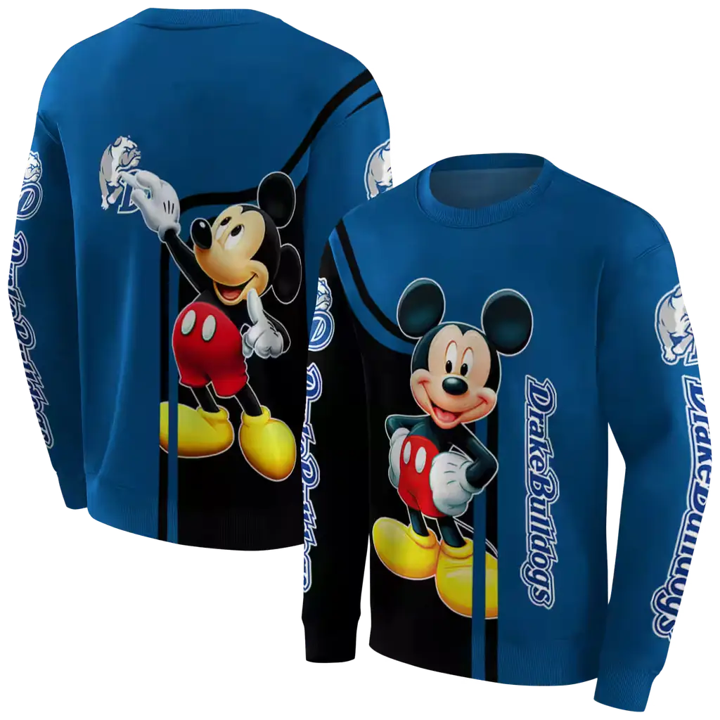 drake bulldogs mickey mouse blue black hoodie premium grade drake bulldogs mickey mouse blue black hoodie premium grade