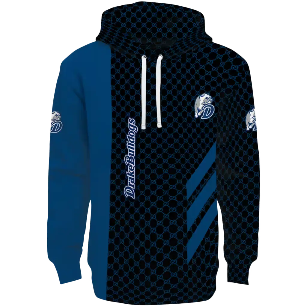 drake bulldogs monogram pattern blue hoodie best selling drake bulldogs monogram pattern blue hoodie best selling