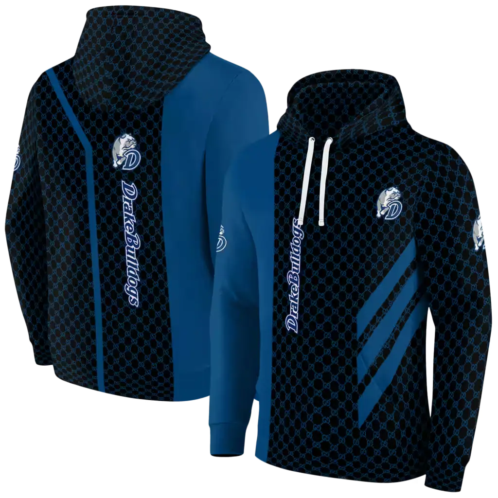 drake bulldogs monogram pattern blue hoodie fashion forward drake bulldogs monogram pattern blue hoodie fashion forward
