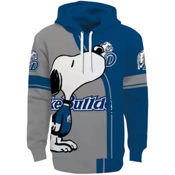 drake bulldogs playful snoopy blue hoodie best selling