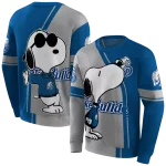 drake bulldogs playful snoopy blue hoodie best selling