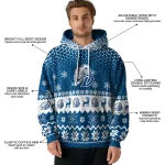 drake bulldogs reindeer motif blue hoodie best selling