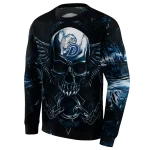 drake bulldogs skull artwork blue black hoodie best selling