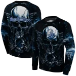 drake bulldogs skull artwork blue black hoodie best selling