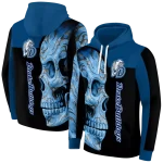 drake bulldogs skull motif blue black hoodie best selling