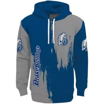 drake bulldogs splatter effect blue hoodie best selling