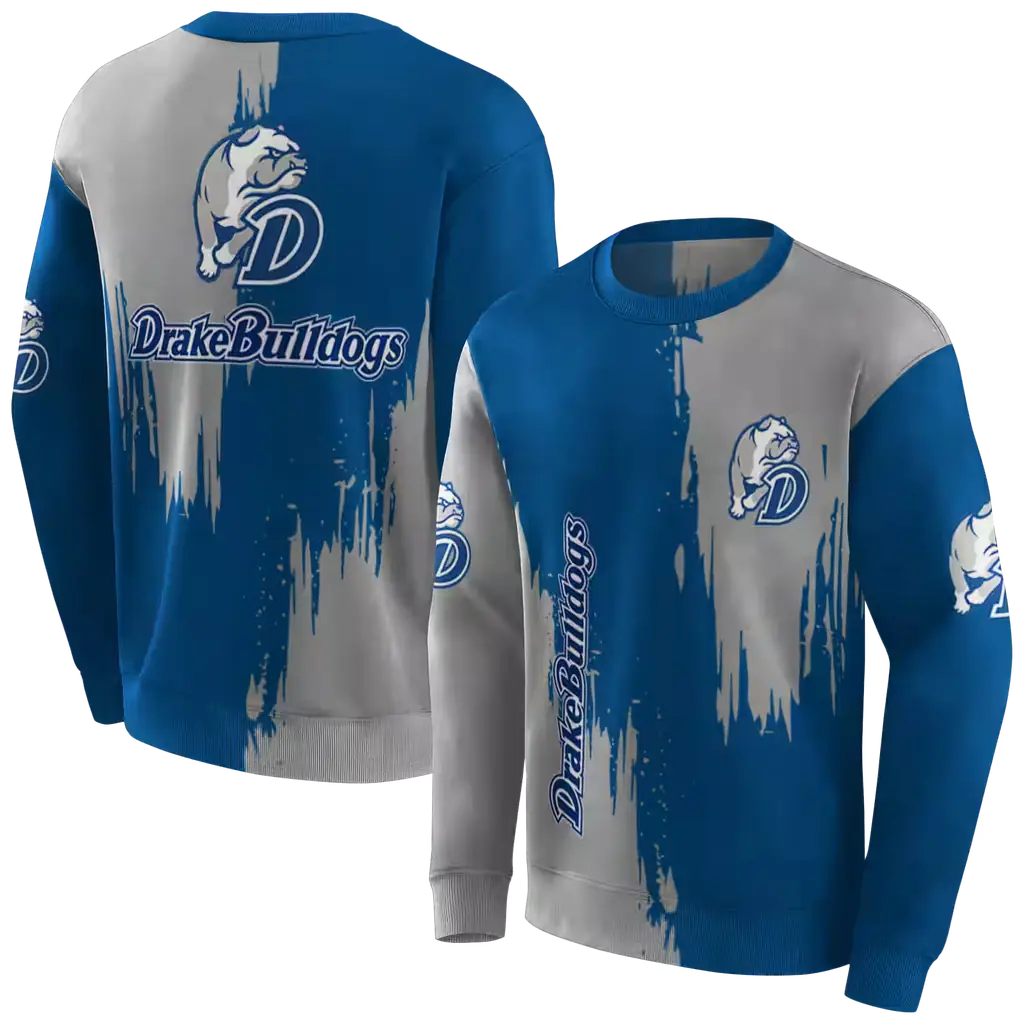 drake bulldogs splatter effect blue hoodie premium grade drake bulldogs splatter effect blue hoodie premium grade
