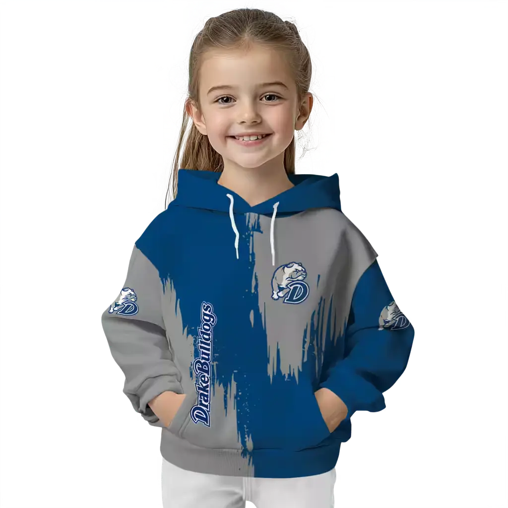 drake bulldogs splatter effect blue hoodie top rated drake bulldogs splatter effect blue hoodie top rated