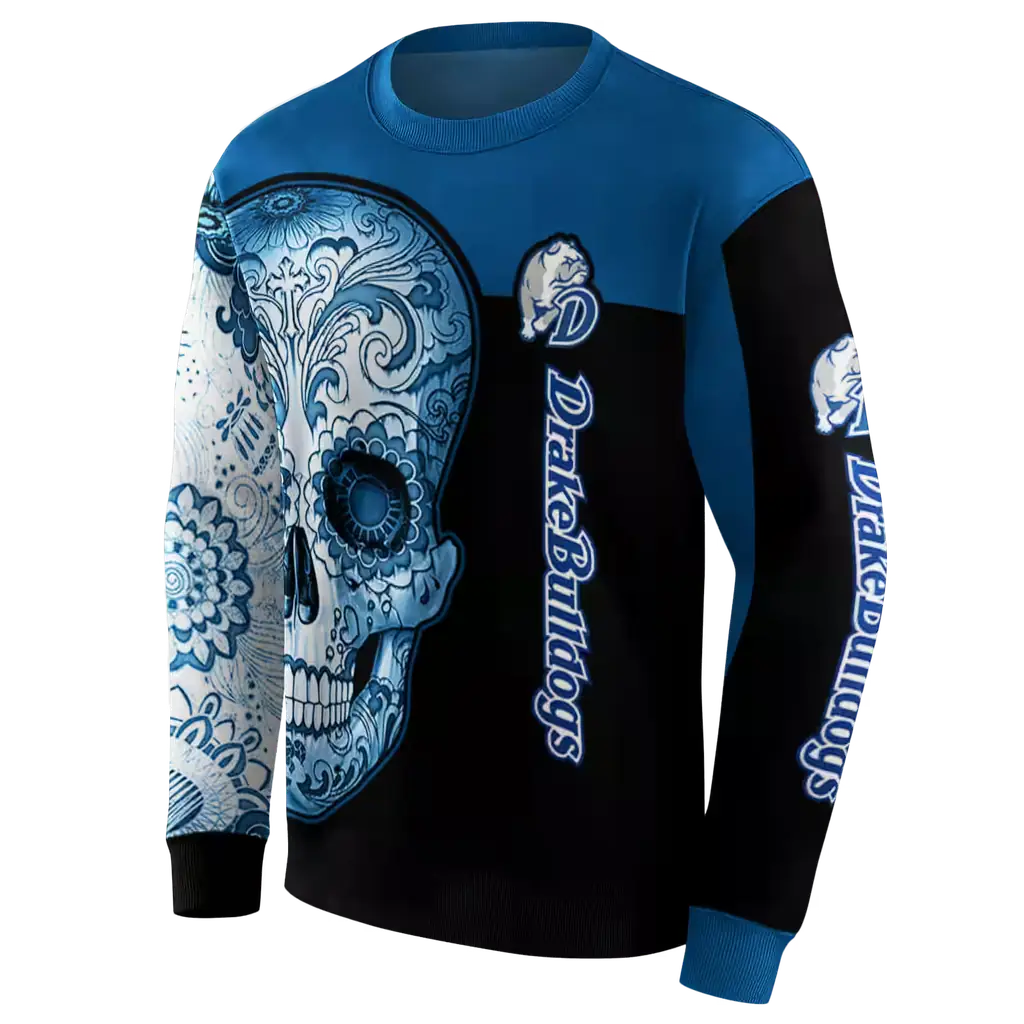 drake bulldogs sugar skull blue black hoodie new arrival drake bulldogs sugar skull blue black hoodie new arrival