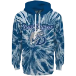 drake bulldogs tie dye pattern blue hoodie best selling