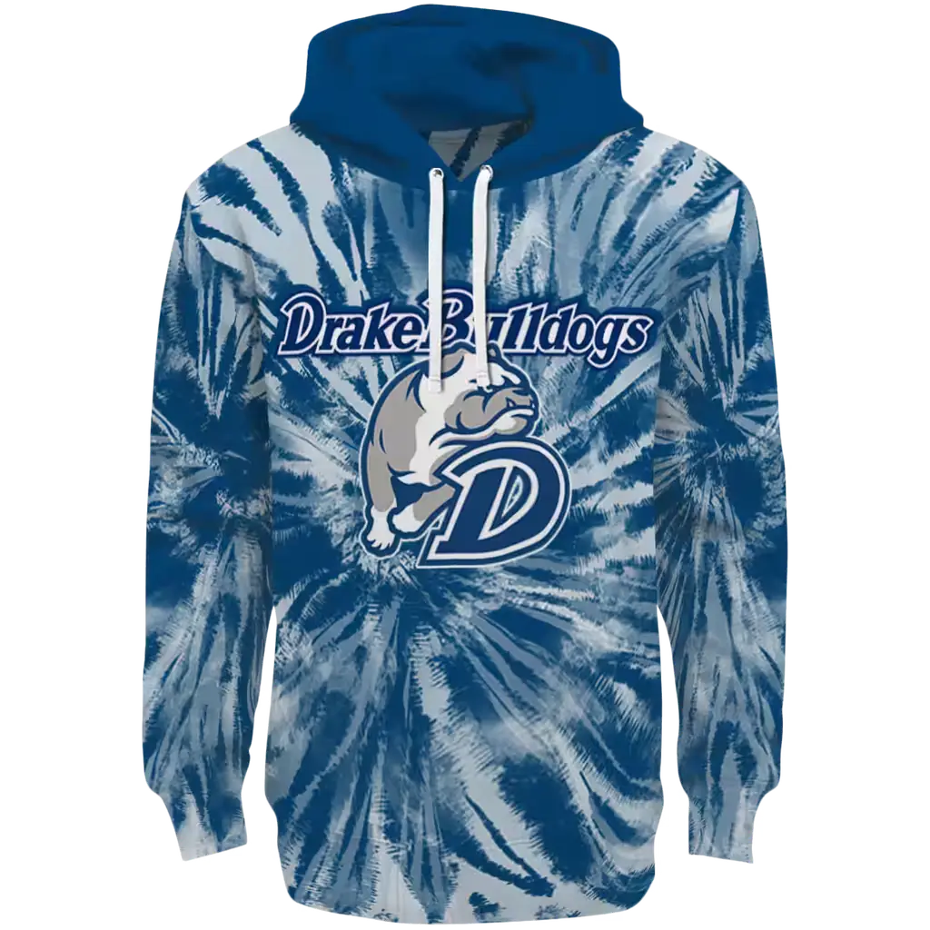 drake bulldogs tie dye pattern blue hoodie best selling drake bulldogs tie dye pattern blue hoodie best selling