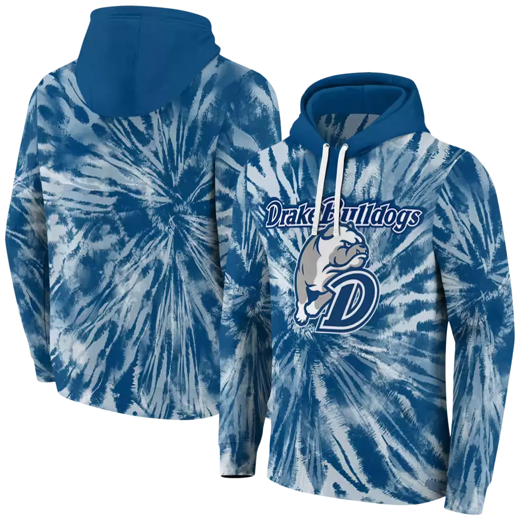 drake bulldogs tie dye pattern blue hoodie fashion forward drake bulldogs tie dye pattern blue hoodie fashion forward