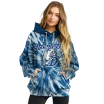 drake bulldogs tie dye pattern blue hoodie best selling