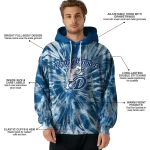 drake bulldogs tie dye pattern blue hoodie best selling