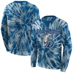 drake bulldogs tie dye pattern blue hoodie best selling