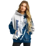 drake bulldogs triangular pattern blue white hoodie best selling