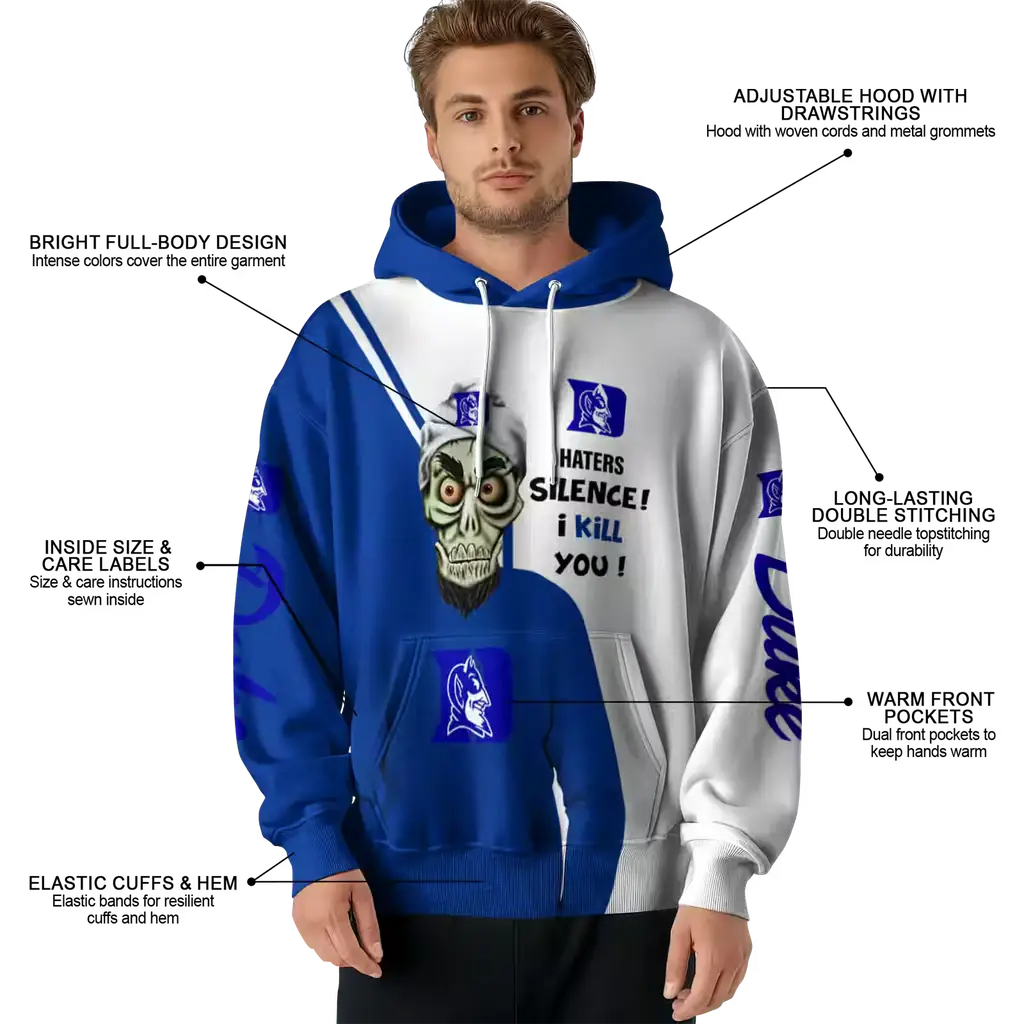 duke blue devils achmed skull blue hoodie latest model duke blue devils achmed skull blue hoodie latest model