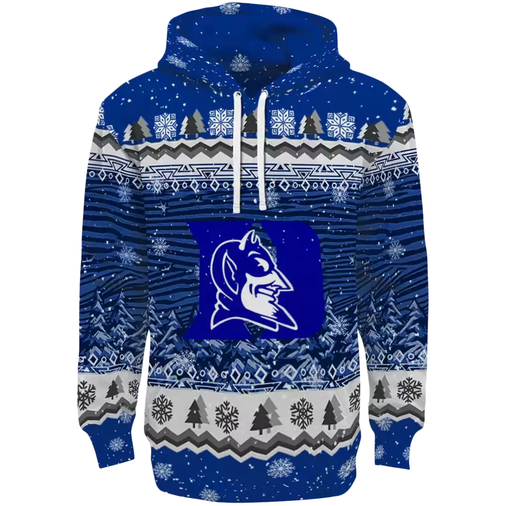 duke blue devils christmas trees blue hoodie best selling duke blue devils christmas trees blue hoodie best selling