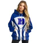 duke blue devils concentric lines blue black hoodie best selling
