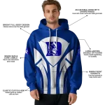 duke blue devils concentric lines blue black hoodie best selling