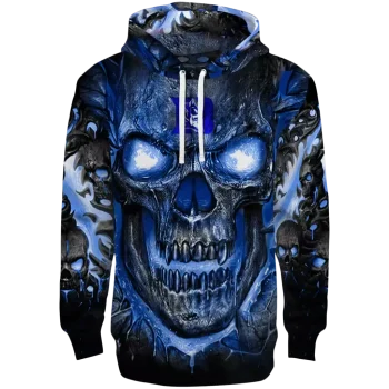duke blue devils demonic skull blue black hoodie best selling