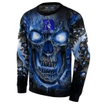 duke blue devils demonic skull blue black hoodie best selling