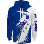 duke blue devils dynamic slash blue white hoodie best selling