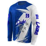 duke blue devils dynamic slash blue white hoodie best selling