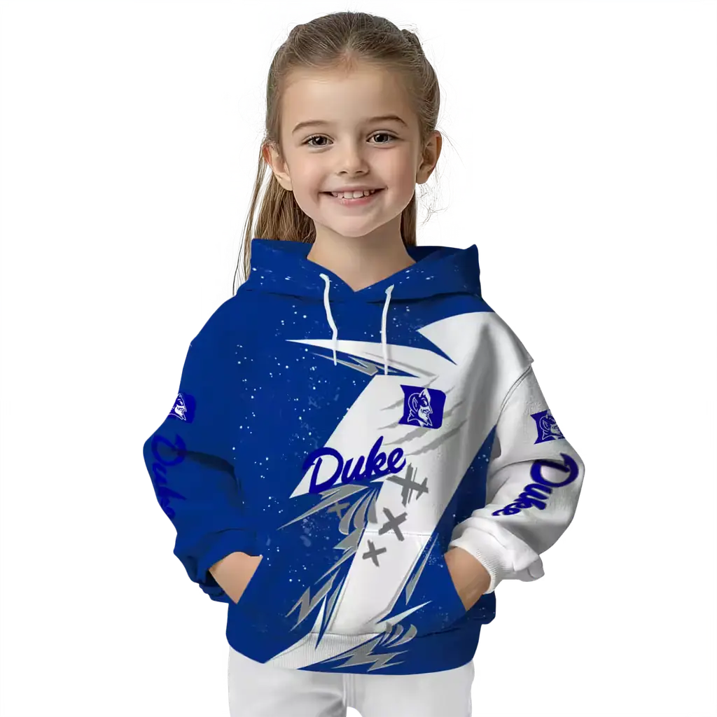 duke blue devils dynamic slash blue white hoodie top rated duke blue devils dynamic slash blue white hoodie top rated