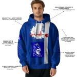 duke blue devils football heartbeat blue hoodie best selling