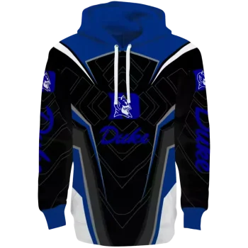 duke blue devils futuristic pattern blue black hoodie best selling