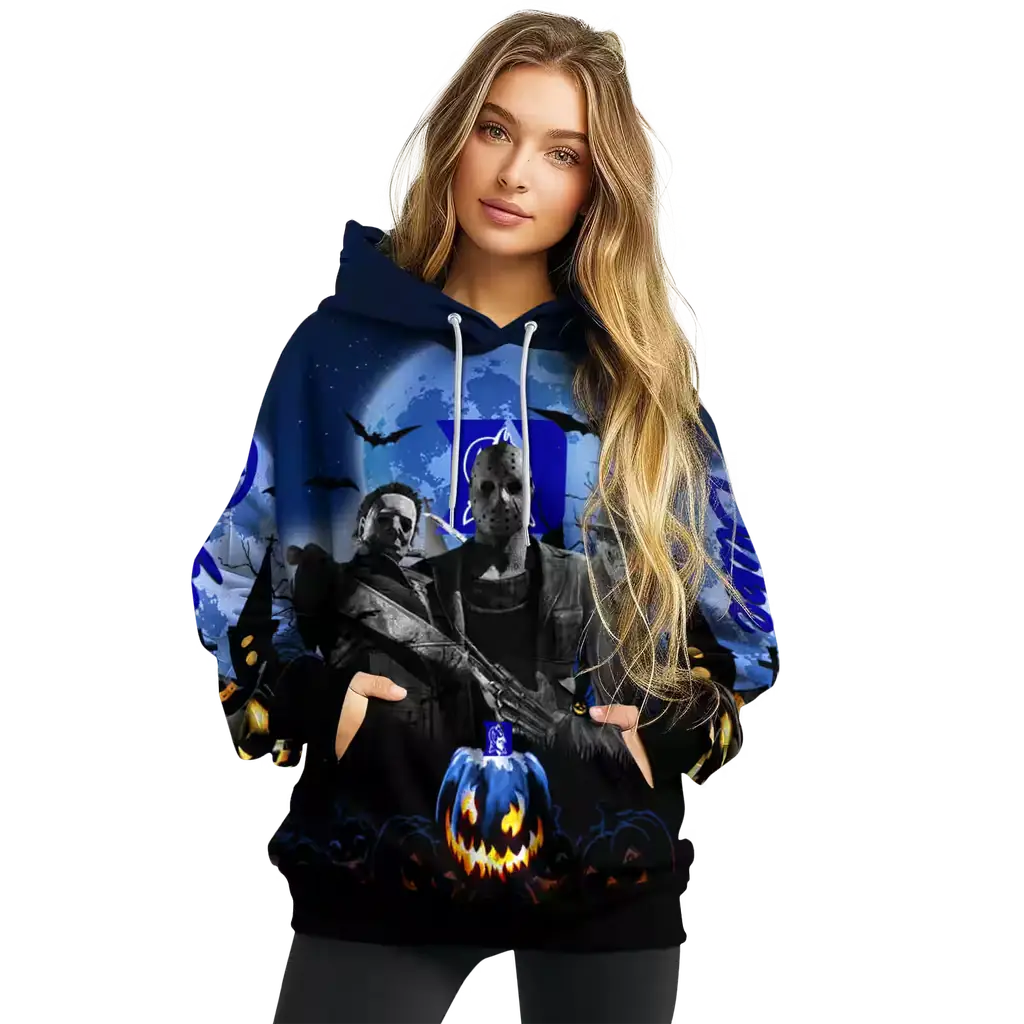 duke blue devils halloween vibes blue black hoodie high quality duke blue devils halloween vibes blue black hoodie high quality