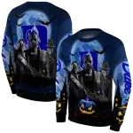 duke blue devils halloween vibes blue black hoodie best selling