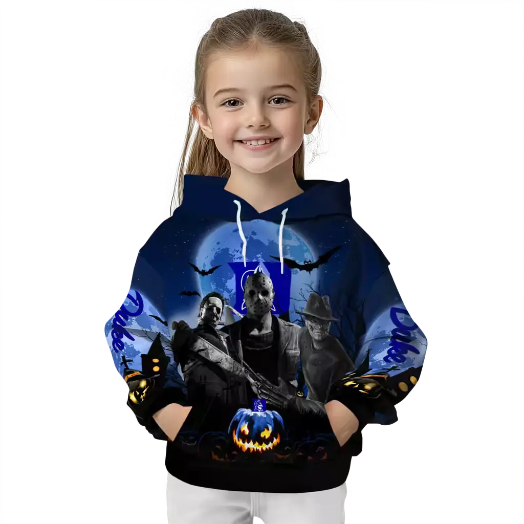 duke blue devils halloween vibes blue black hoodie top rated duke blue devils halloween vibes blue black hoodie top rated