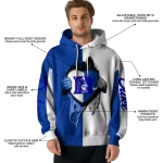 duke blue devils heartbeat graphic blue hoodie best selling