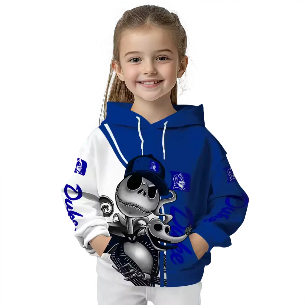 duke blue devils jack skellington blue hoodie top rated duke blue devils jack skellington blue hoodie top rated