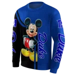 duke blue devils mickey mouse blue black hoodie best selling