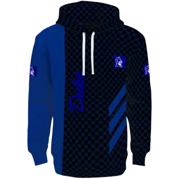 duke blue devils monogram pattern blue hoodie best selling
