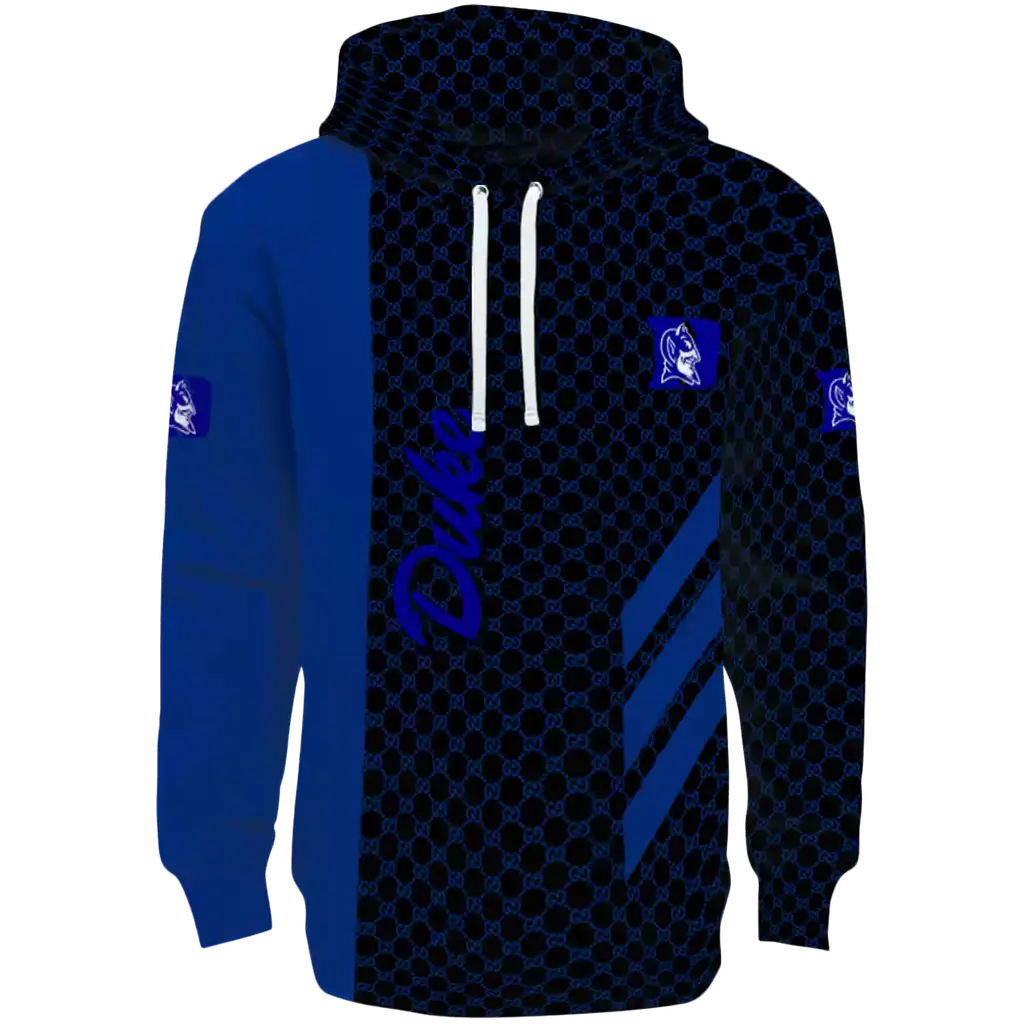 duke blue devils monogram pattern blue hoodie best selling duke blue devils monogram pattern blue hoodie best selling