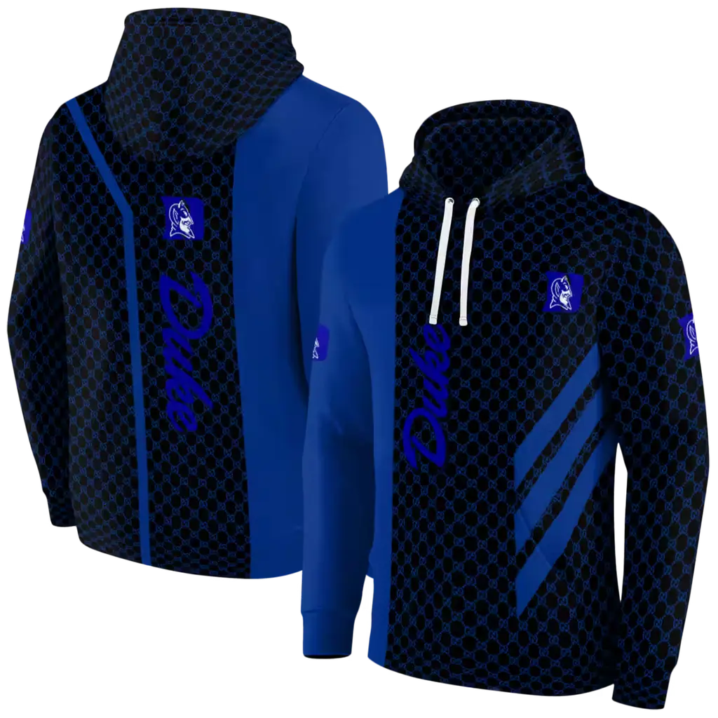 duke blue devils monogram pattern blue hoodie fashion forward duke blue devils monogram pattern blue hoodie fashion forward