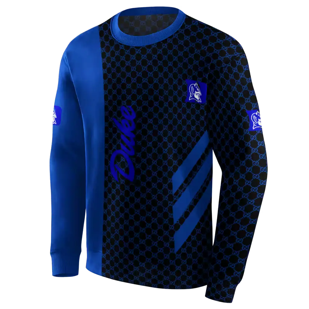 duke blue devils monogram pattern blue hoodie new arrival duke blue devils monogram pattern blue hoodie new arrival
