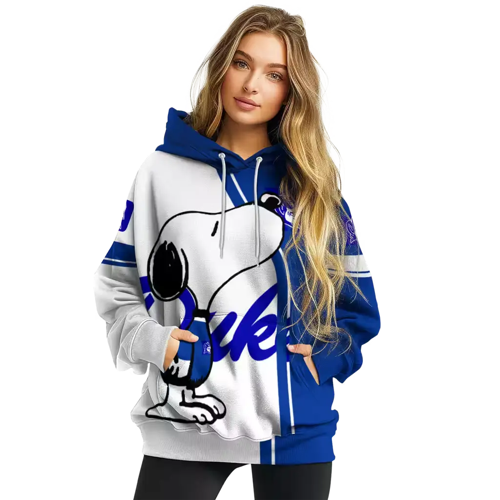 duke blue devils playful snoopy blue hoodie high quality duke blue devils playful snoopy blue hoodie high quality