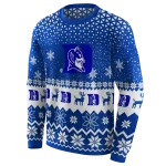 duke blue devils reindeer motif blue hoodie best selling