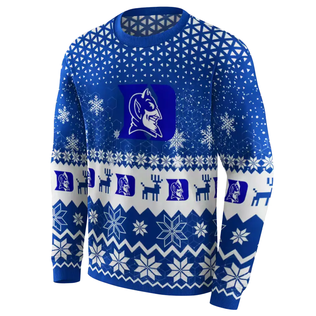 duke blue devils reindeer motif blue hoodie new arrival duke blue devils reindeer motif blue hoodie new arrival